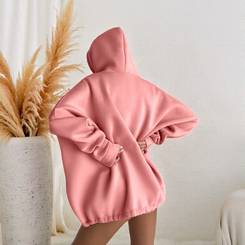 Loose drawstring  hoodie