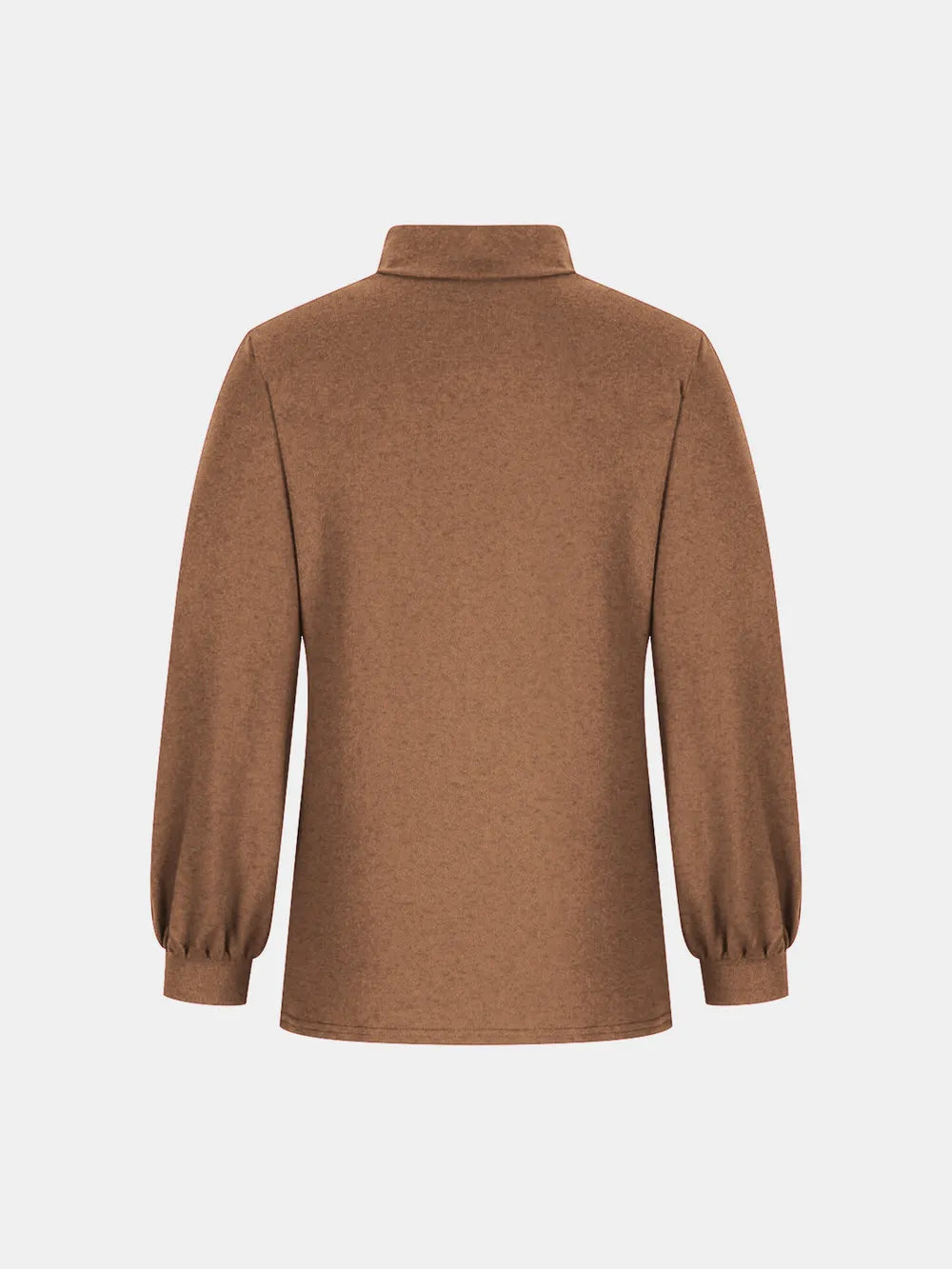 Full Size Mock Neck Long Sleeve T-Shirt