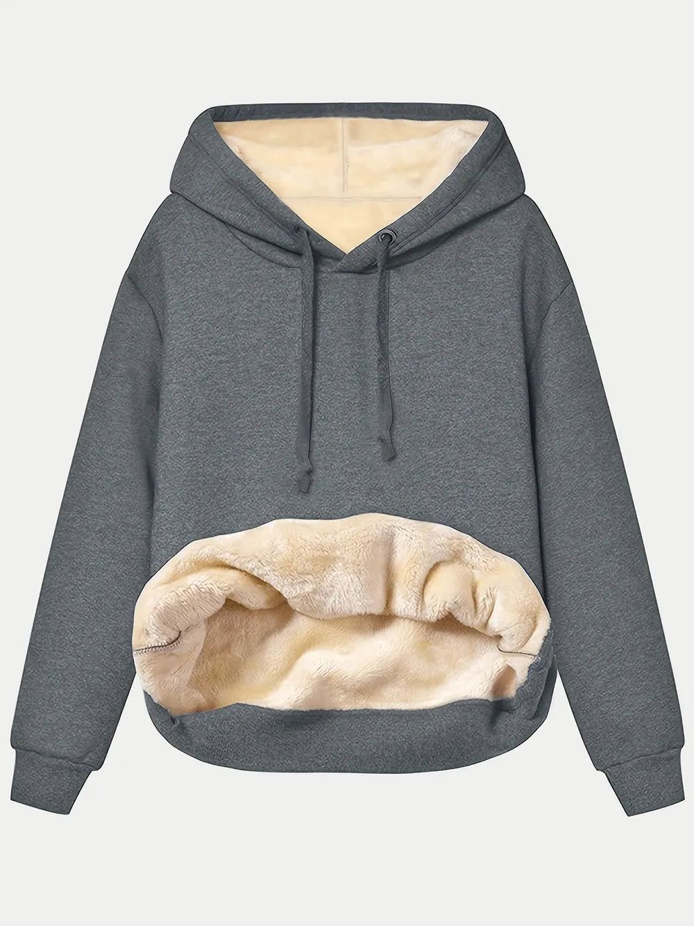 Drawstring Long Sleeve Hoodie