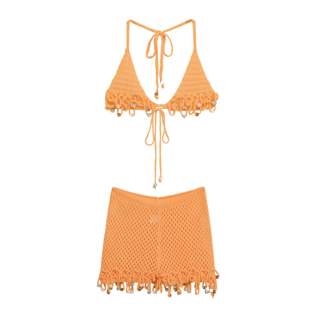 Set Hand-knitted Sexy Korean Slim Bikini