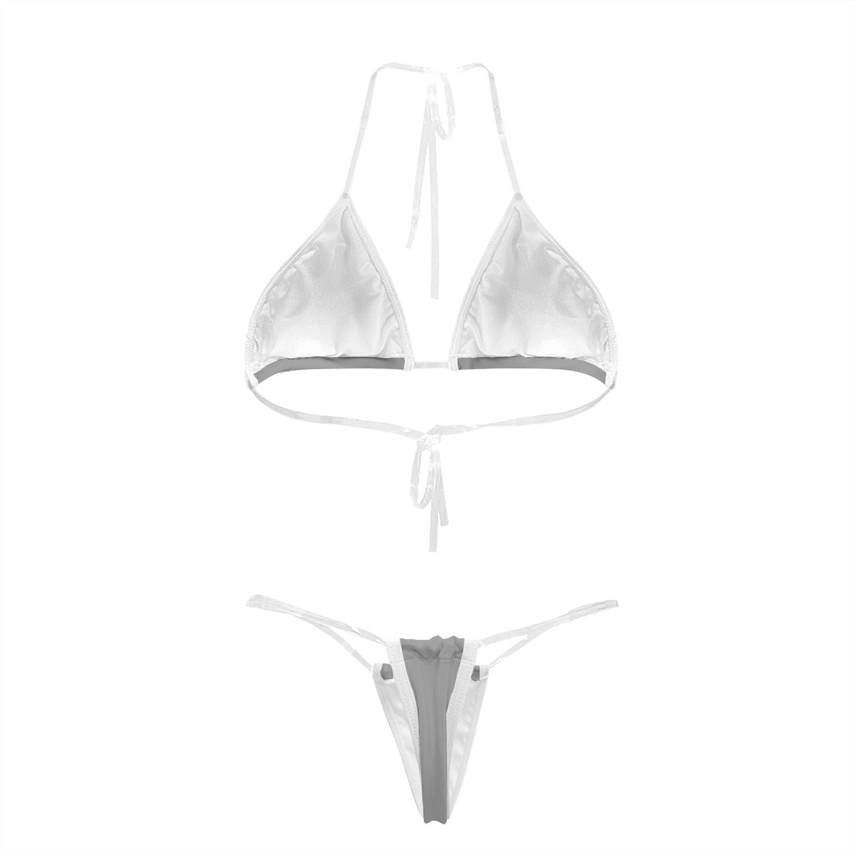 The Transparent Strap Bikini Set