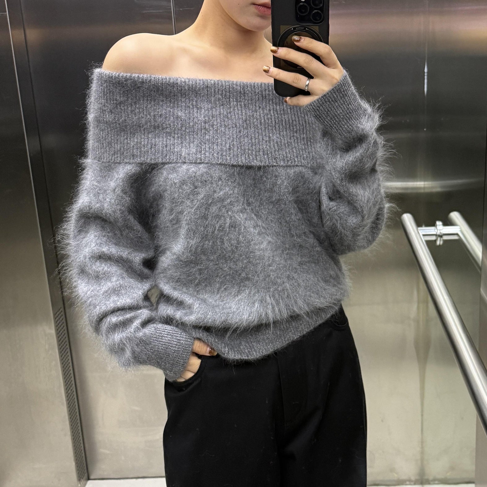Asymmetrical Wool Pullover