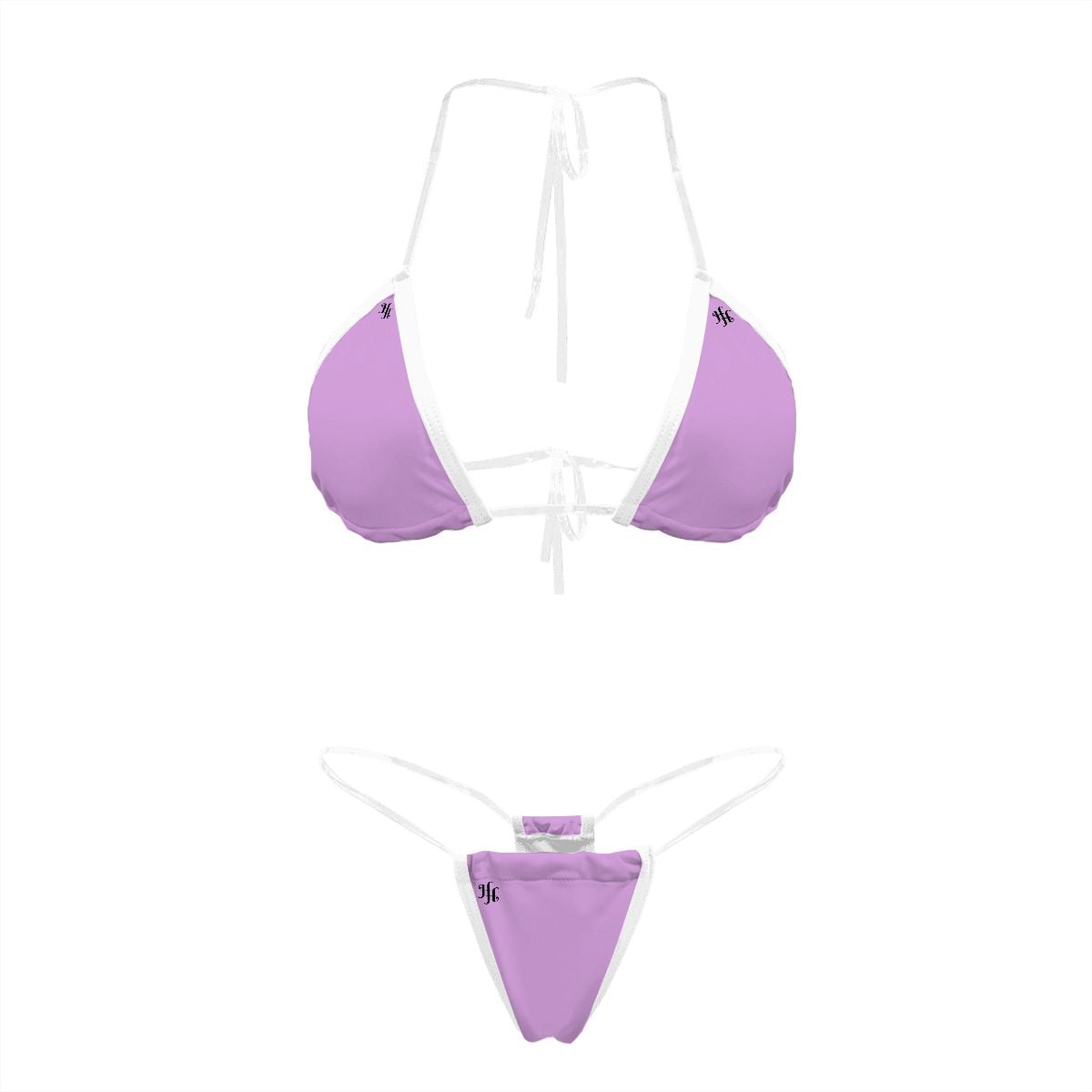 The Transparent Strap Bikini Set