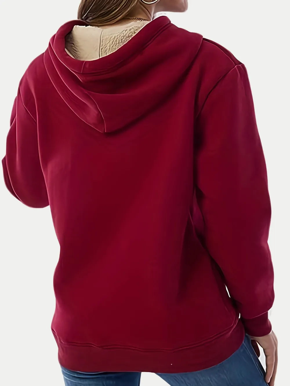 Drawstring Long Sleeve Hoodie