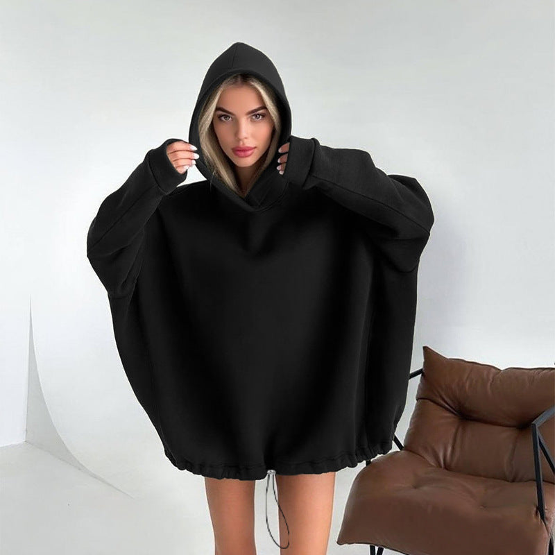 Loose drawstring  hoodie