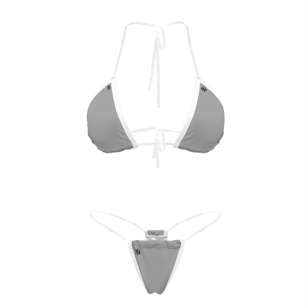 The Transparent Strap Bikini Set
