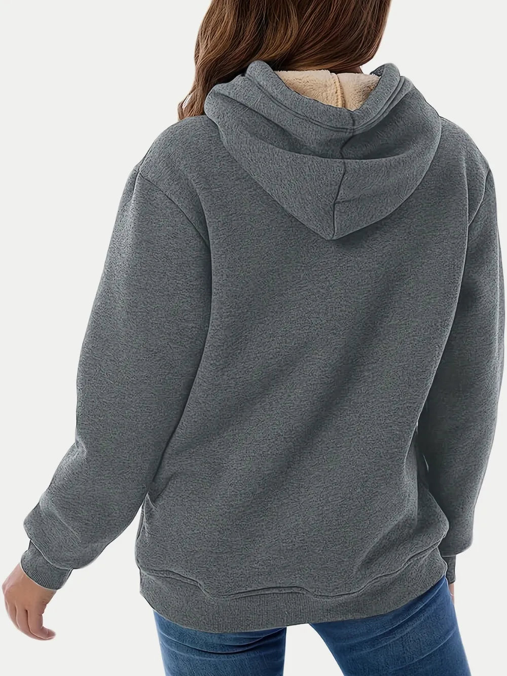 Drawstring Long Sleeve Hoodie