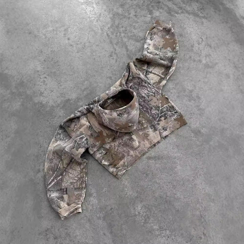 Camouflage Hoodie Fashion Jungle Maple Leaf Branches