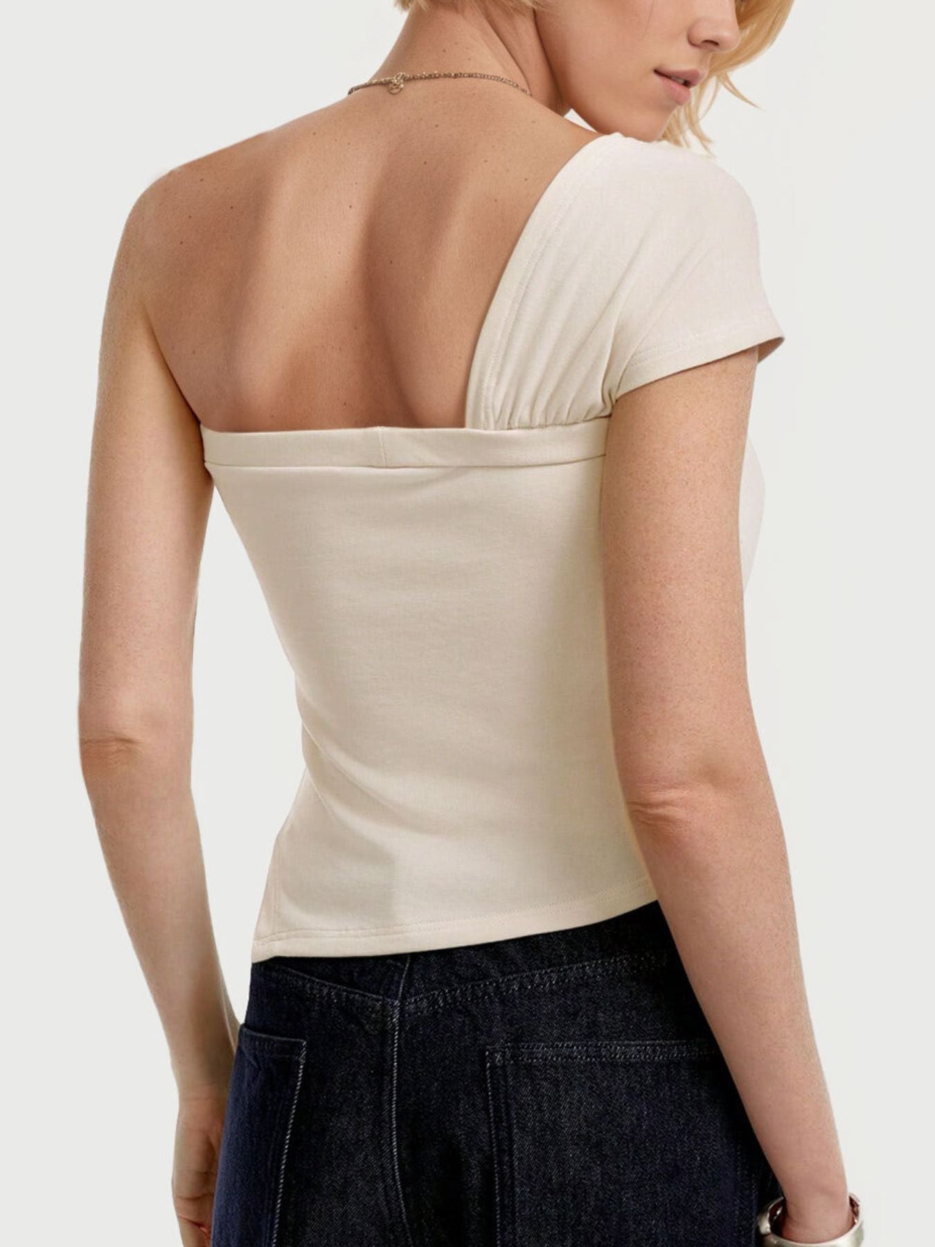 one-shoulder t-shirt