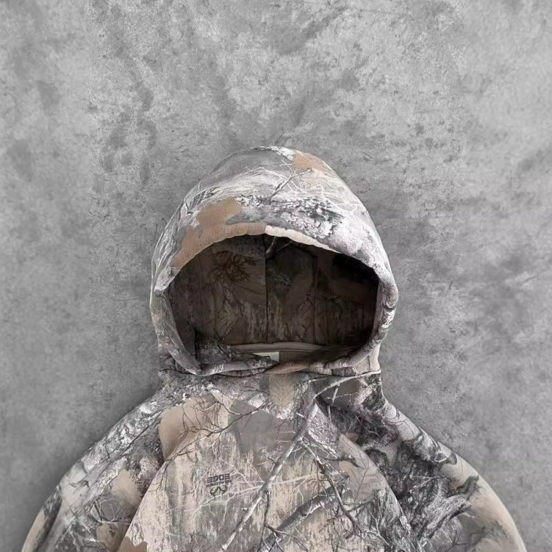 Camouflage Hoodie Fashion Jungle Maple Leaf Branches