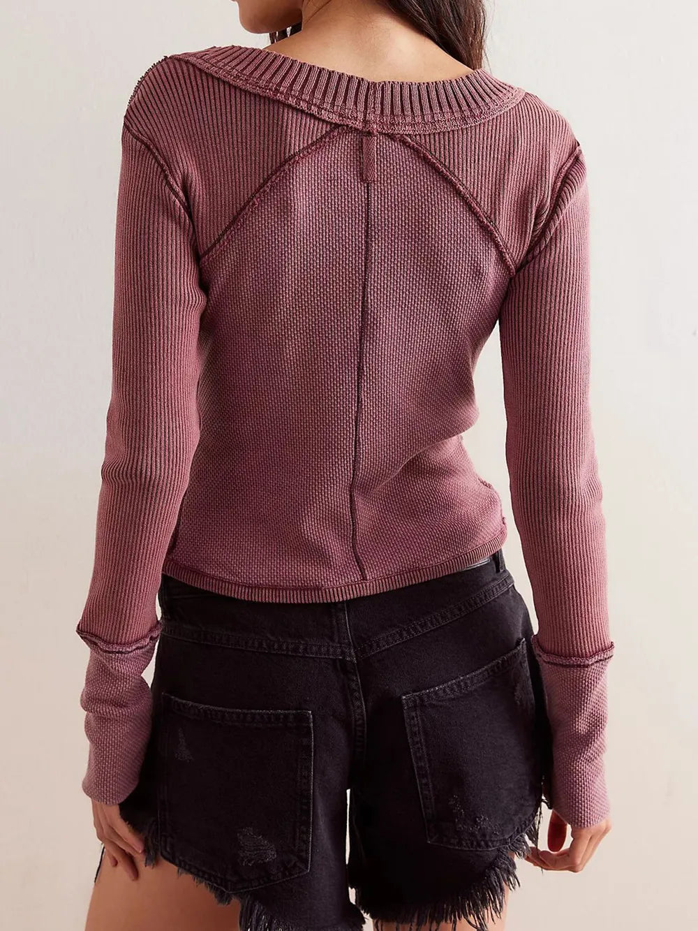 Wool cardigan with button embroidery knit shirt