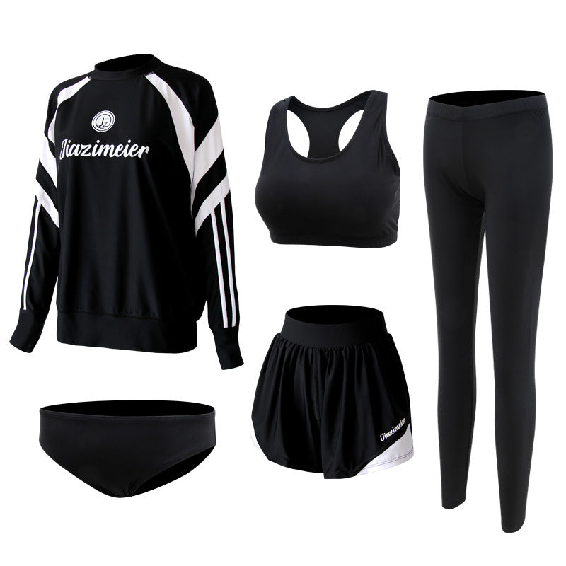 Five-Piece Set Surfing Conservative Diving Suit