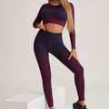 Long-Sleeved Tight Fitting High Waist Running Yoga Suit