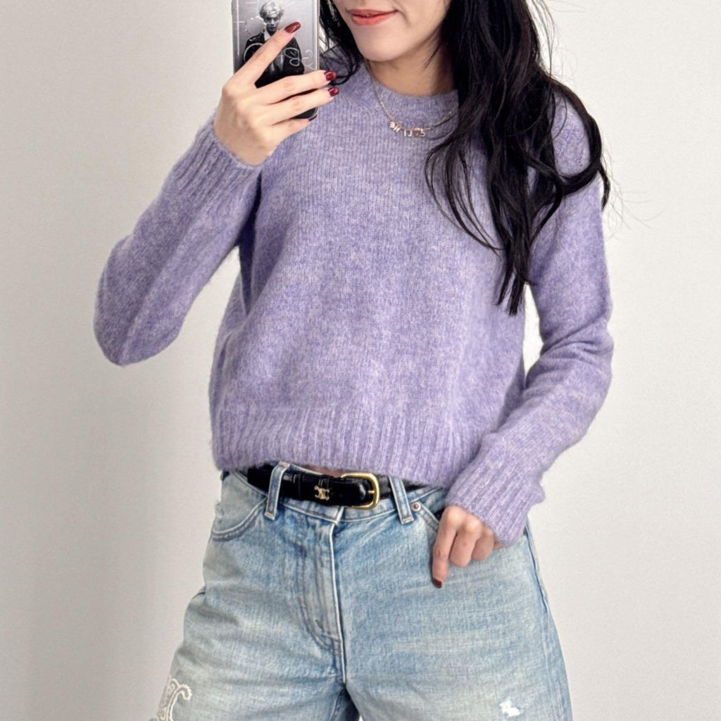 Long Sleeve Wool Pullover Sweater