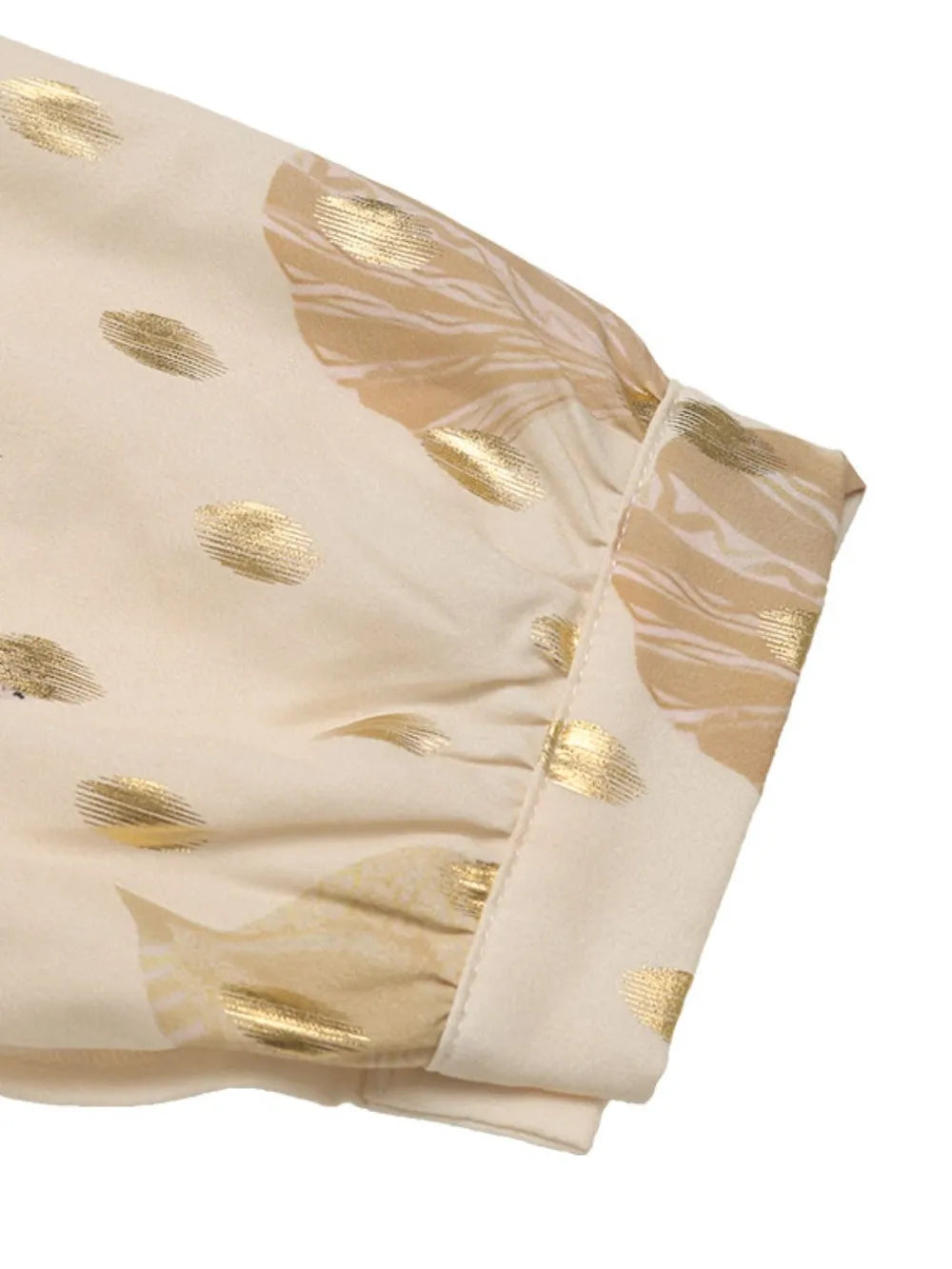 Perfee Printed Collared Neck Long Sleeve Shirt