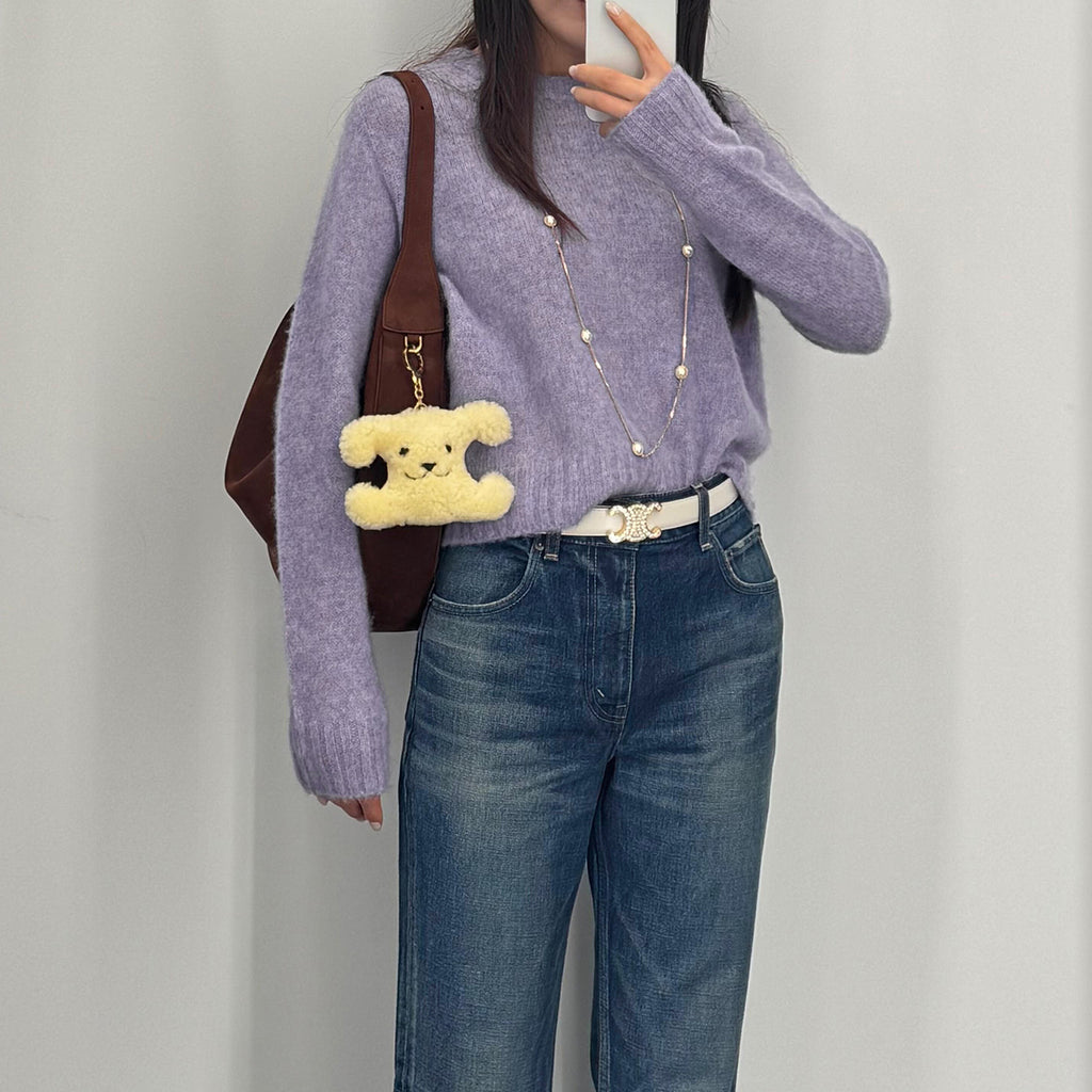 Long Sleeve Wool Pullover Sweater