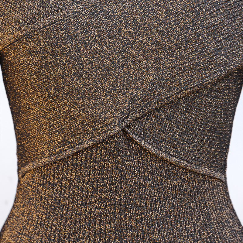 knitted sweater slim fit long-sleeved and cropped top