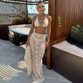 The Ivory Crochet Lace 3-Piece Maxi Set