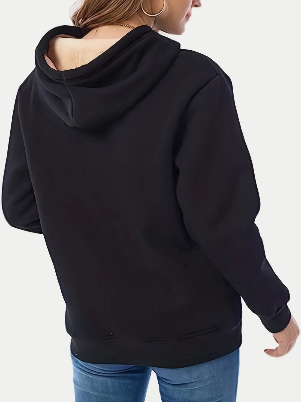 Drawstring Long Sleeve Hoodie